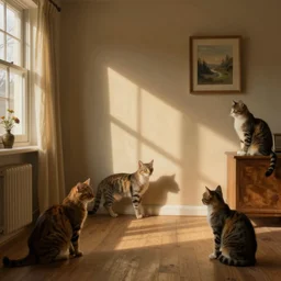 cats in warm room by Mike Winkelmann