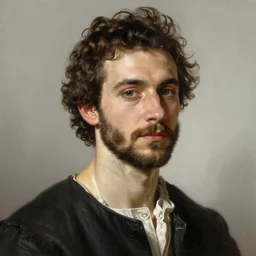 a beautiful hyper real portrait of Fabio art by rembrandt