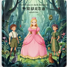 page 3 of the picture book of the princess in dark demoniac evil swamp by satoshi kon, ilya repin, lena aenami, shinji kimura
