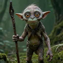 gollum from the lord of the rings photo in the style of chris fallows photography