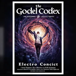 the godel codex, electro concert poster, the godel codex