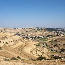 a beautiful landscape in israel