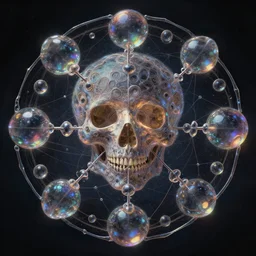 inner schema of soul is an occult graph made of iridescent bubbles, trending on ArtStationHQ, hyperdetailed DnD painting by Dariusz Zawadski and Greg Rutkowski and James Gurney