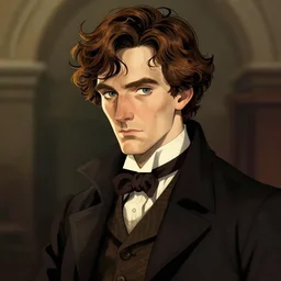 portrait of Sherlock Holmes, dramatic lighting, illustration by Greg rutkowski, yoji shinkawa, 4k, digital art, concept art, trending on artstation