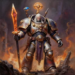 warhammer 4 0 k the true meaning of the warp, epic shamanic dmt art, airbrush art