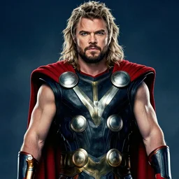 jack black as a thor movie poster, high resolution photo,