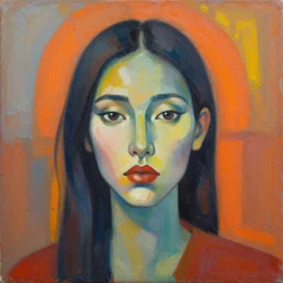 interesting painting in a style that has never been seen before