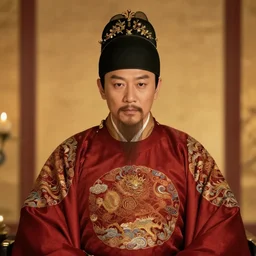 portrait of hongwu emperor of ming dynasty