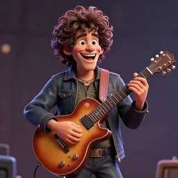 jerry garcia's guitar, high definition digital art, concept art, artstation, cgsociety, very detailed, intricate, happy, joyous, magical, whimsical, 3 d shading, zbrush, by behance, art by benoit mandelbrot and charlie bowater, beautiful lighting, sharp, smooth, masterpiece - 4 - g