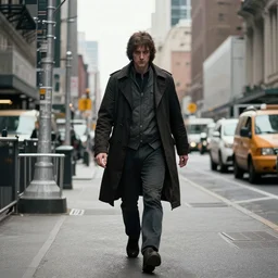 the hanged king from the SCP Foundation walking around New York