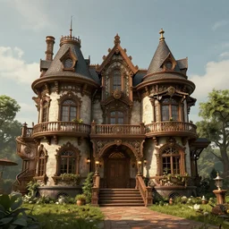 steampunk villa
