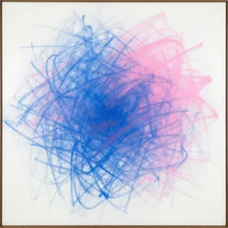 fantastic painting de kooning thin scribble on white canvas, blue and pink shift, martha jungwirth sketch, drawn by yves tanguy, oil on canvas, thick impasto
