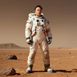 elon musk posing on mars, portrait, full body shot, digital art, concept art, fantasy art, highly detailed, hd wallpaper, hdr, artstation, deviantart, behance