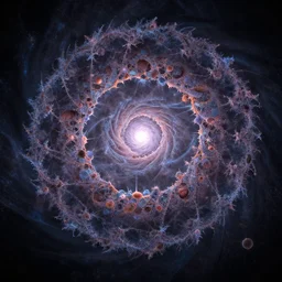 biological fractal electron micrograph alex gray spiral galaxy painting 8 k concept art blender octane
