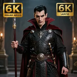 photo of a real life vampire warrior , 8k, HDR, award-winning, sharp focus, super resolution, cinematic, volumetric lighting,