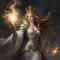 saproling queen invoking lights wrath, windy, d & d, fantasy, portrait, highly detailed, digital painting, trending on artstation, concept art, sharp focus, illustration, art by artgerm and kenneth noland and greg rutkowski and magali villeneuve