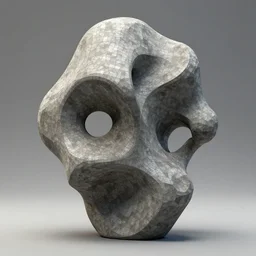 an abstract sculpture by edward dugmore, polycount, generative art, biomorphic, sketchfab, bryce 3 d