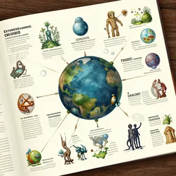 detailed infographic poster on a digital piece of paper, depicting humanity's popularity with various extraterrestrial cultures, digital display, highly detailed, full color, vector
