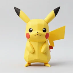 Pikachu made out of Paper Towels
