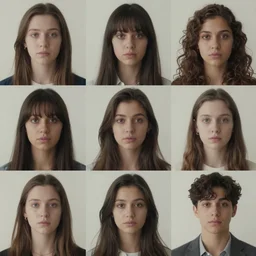 ultra the political compass with photorealistic representations of a person from each quadrant, film, perfect face, in the style of a candid photo