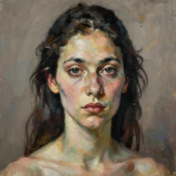 high quality high detail painting by lucian freud, hd, exotic woman portrait, photorealistic lighting