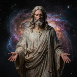 personification of God, the creator of universe realistic high quality high resolution