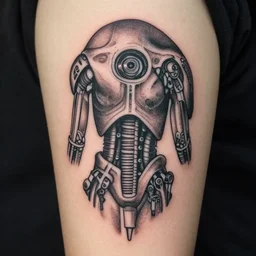 Tattoo Design Stencil biomechanical