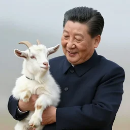 chinese president loving pet goat man n - 9