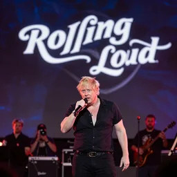 Boris Johnson performing at rolling loud