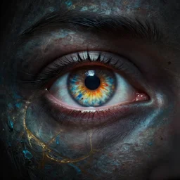 portrait of a mystical giant eye, intricate, abstract, cinematic, octane render, wlop, dan mumford, artgerm, dramatic lighting