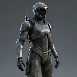 futuristic soldier, unreal engine