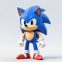 sonic mascot made of surreal, sharp, detailed professional, high quality low poly render of MGMT album cover of a liquid dissolving LSD DMTblue sonic the hedgehog on a flat purple checkerboard plane, 1990s 1992 prerendered graphics phong shaded album cover