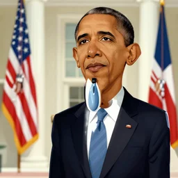 Obama as a cartoon character