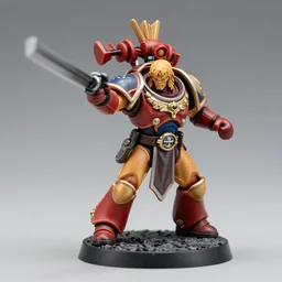 samus varia suit punching as a warhammer tabletop figurine