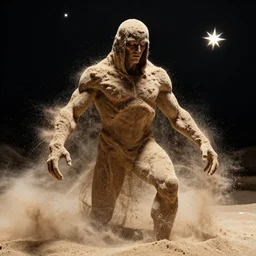 the sandman in his true form, made of sand and stars by carlos schwabe and frank miller