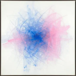 abstract painting de kooning thin scribble on white canvas, blue and pink shift, martha jungwirth sketch, drawn by yves tanguy, oil on canvas, thick impasto