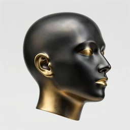 a head made out of melting metal, it is of black and golden and red color, it is wearing sunglasses and a hat, there are flowers all around it, blue paint melting, vogue cover style, greg rutkowski style, demonic style, thomas kinkade style