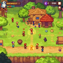 screenshot of african themed harvest moon