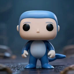 narwhal animal as a funko pop doll, cinematic shot, dramatic lighting, ultra detailed
