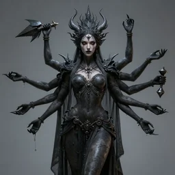 dark goddess with six arms, made by stanley artgerm lau, wlop, rossdraws, artstation, cgsociety, concept art, cgsociety, octane render, trending on artstation, artstationhd, artstationhq, unreal engine, 4 k, 8 k,