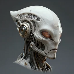 xenomorphic organic futuristic detailed alien mechanic helmet with intricate forms, Wadim Kashin, Simon Stalenhag, dystopian, featured in artstation, octane render, cinematic, elegant, intricate, 8k
