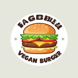logo of a vegan burger