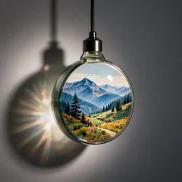A phot of a glass pendant by cubicalperspective
