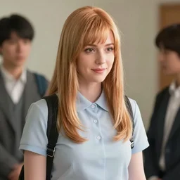 movie still, christina hendricks cosplaying as lum from urusei yatsura, in oldboy, directed by park chan - wook