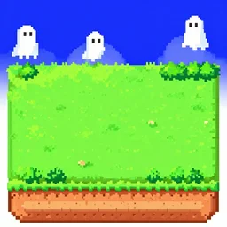 ghost landscape game sprite 16-bit SNES pixel art landscape, deviantart