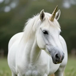 portrait of a realistic unicorn, bokeh, high quality, photo
