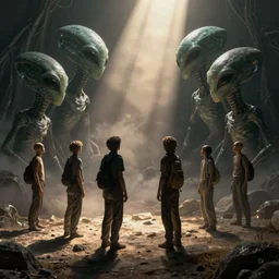 humans meet aliens