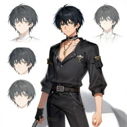 digital art of an anime character, concept art