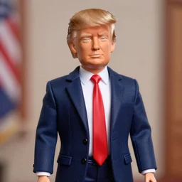 Donald Trump as a barbie doll