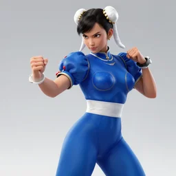 stunning stills of Chun li, wearing a cyan bodysuit, fighting in the movie Fight Club (1999), dynamic pose, dramatic lighting